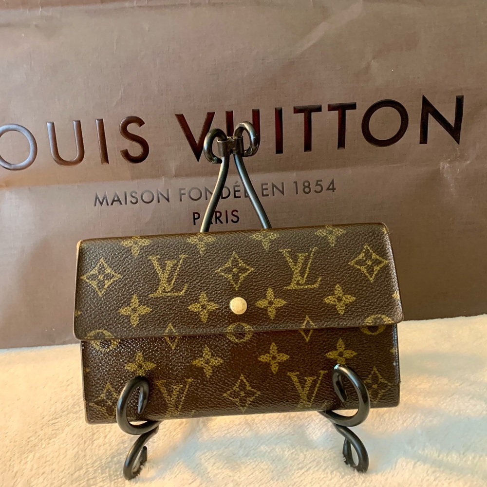 💎100% AUTHENTIC vintage Louis Vuitton Large Monogram Wallet